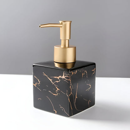 Marmor Seifenspender Mattgold - Japanische Eleganz