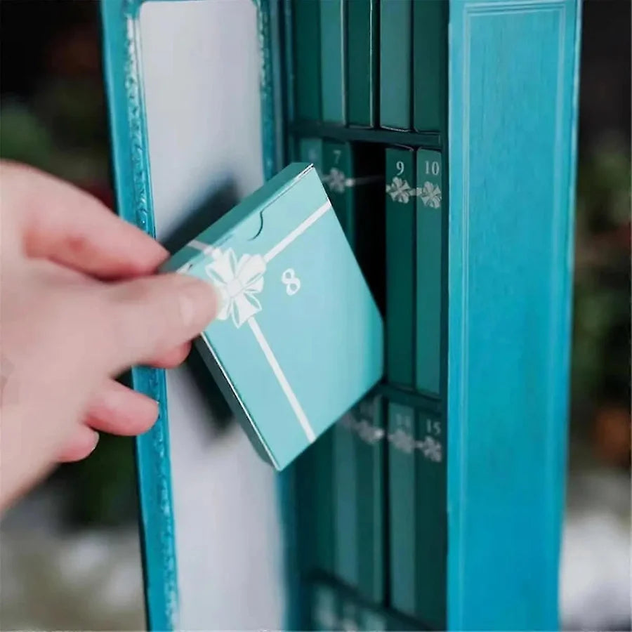Booklume – Mini-Buch-Adventskalender mit 24 Büchern im Regaldesign