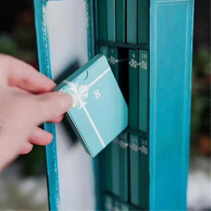 Booklume – Mini-Buch-Adventskalender mit 24 Büchern im Regaldesign
