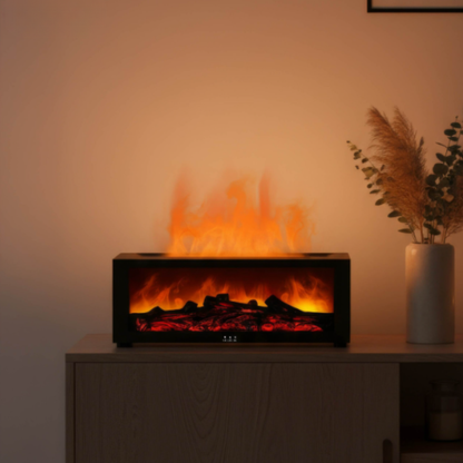 MiniKamin - Kompakter Elektro Kamin mit warmem Flammeneffekt