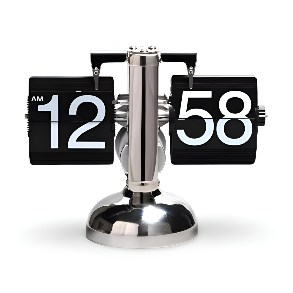 Minimalistische Flip Uhr - Zeitloser Retro-Charme