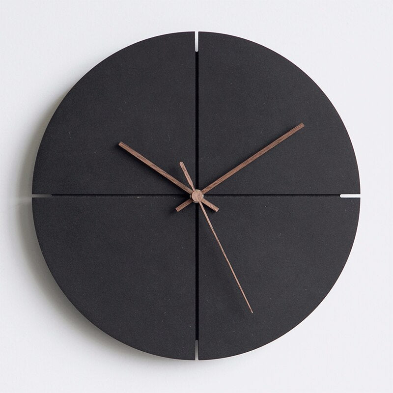Minimalistische Wanduhr Aluminium - Nordisches Design