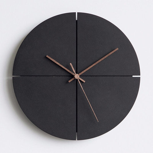 Minimalistische Wanduhr Aluminium - Nordisches Design