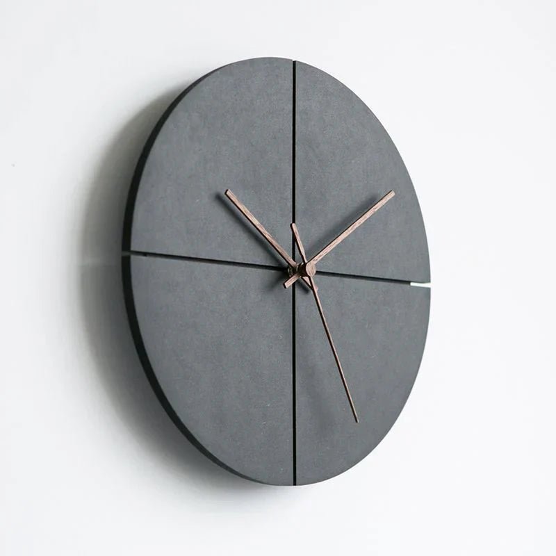 Minimalistische Wanduhr Aluminium - Nordisches Design