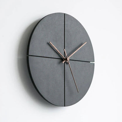 Minimalistische Wanduhr Aluminium - Nordisches Design
