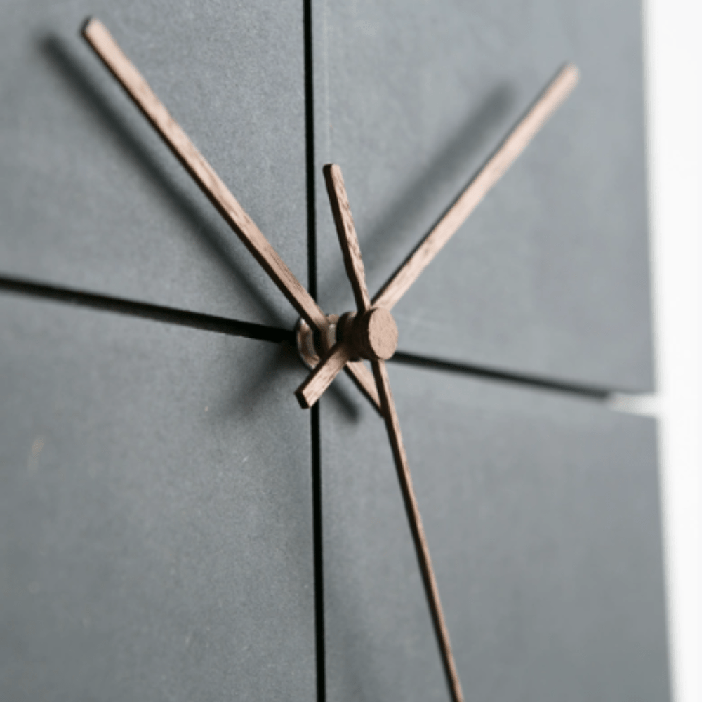 Minimalistische Wanduhr Aluminium - Nordisches Design