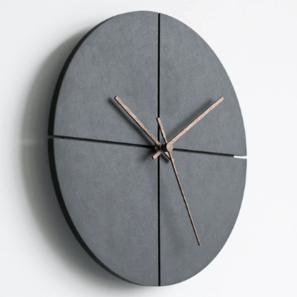 Minimalistische Wanduhr Aluminium - Nordisches Design