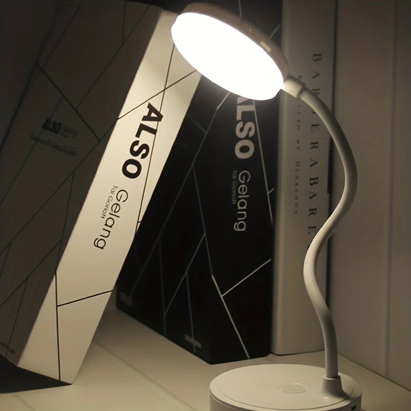 LED Leselampe Touch Steuerung - Edles Leinen-Design