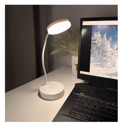 LED Leselampe Touch Steuerung - Edles Leinen-Design