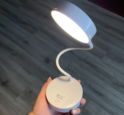 LED Leselampe Touch Steuerung - Edles Leinen-Design