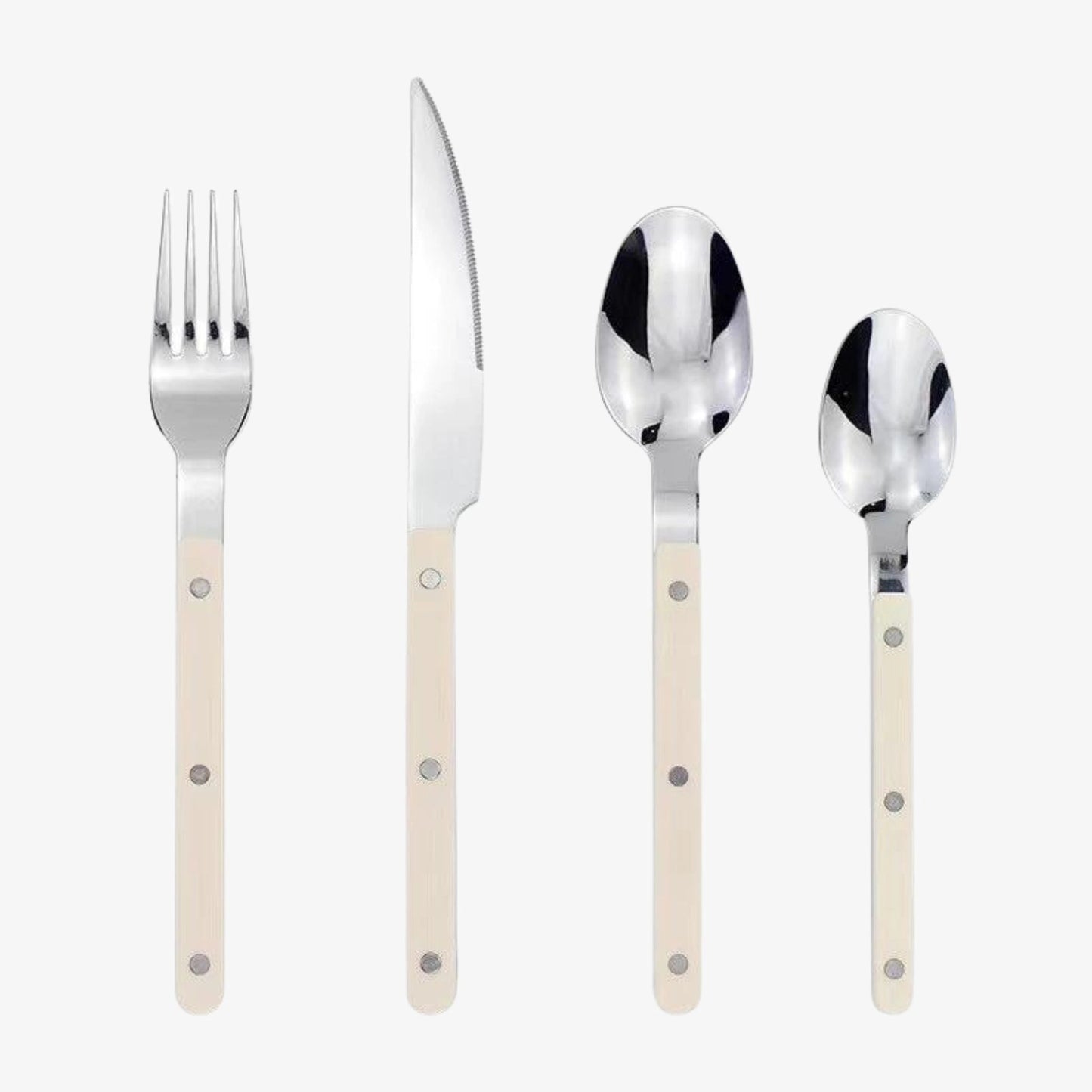 Besteckset Edelstahl Schwarz - Japanische Eleganz