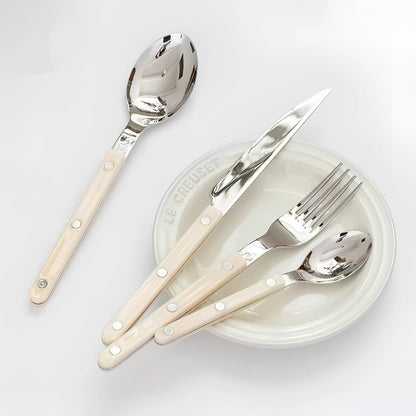 Besteckset Edelstahl Schwarz - Japanische Eleganz