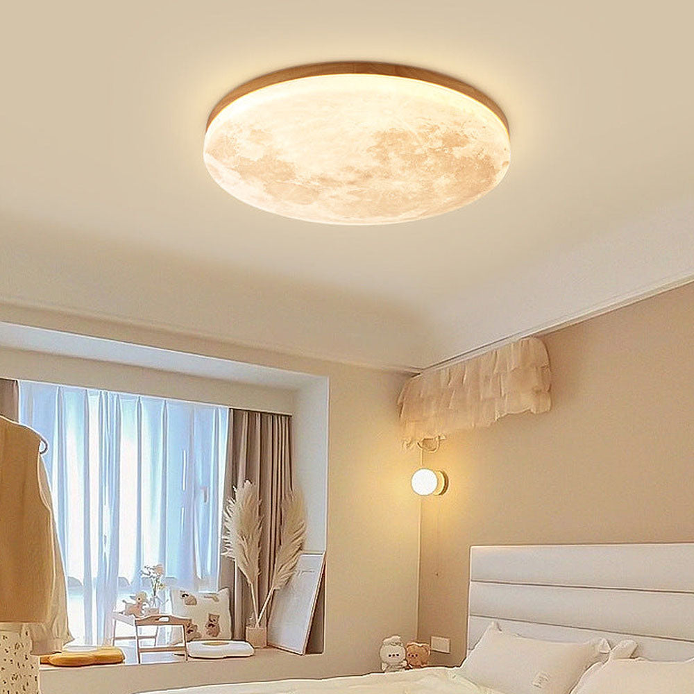 Moon Round Deckenlampe – Elegante Minimalistische LED-Beleuchtung