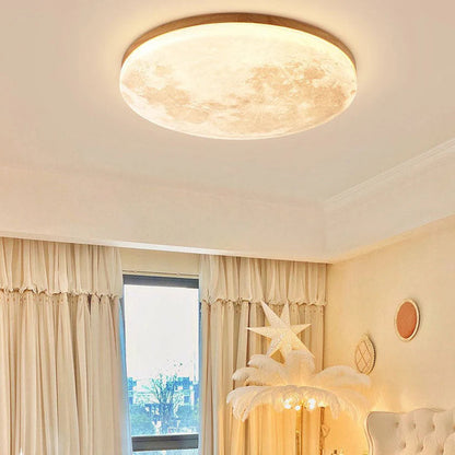 Moon Round Deckenlampe – Elegante Minimalistische LED-Beleuchtung