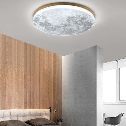 Moon Round Deckenlampe – Elegante Minimalistische LED-Beleuchtung