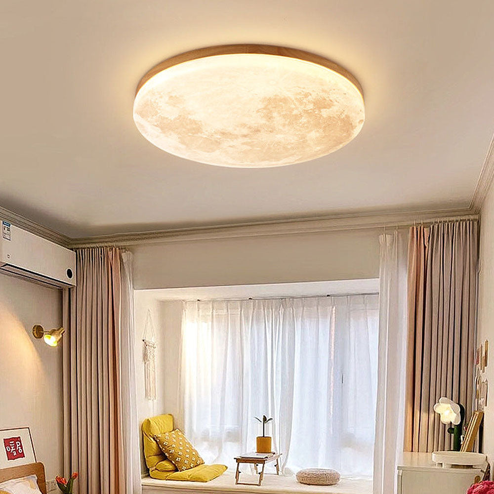 Moon Round Deckenlampe – Elegante Minimalistische LED-Beleuchtung
