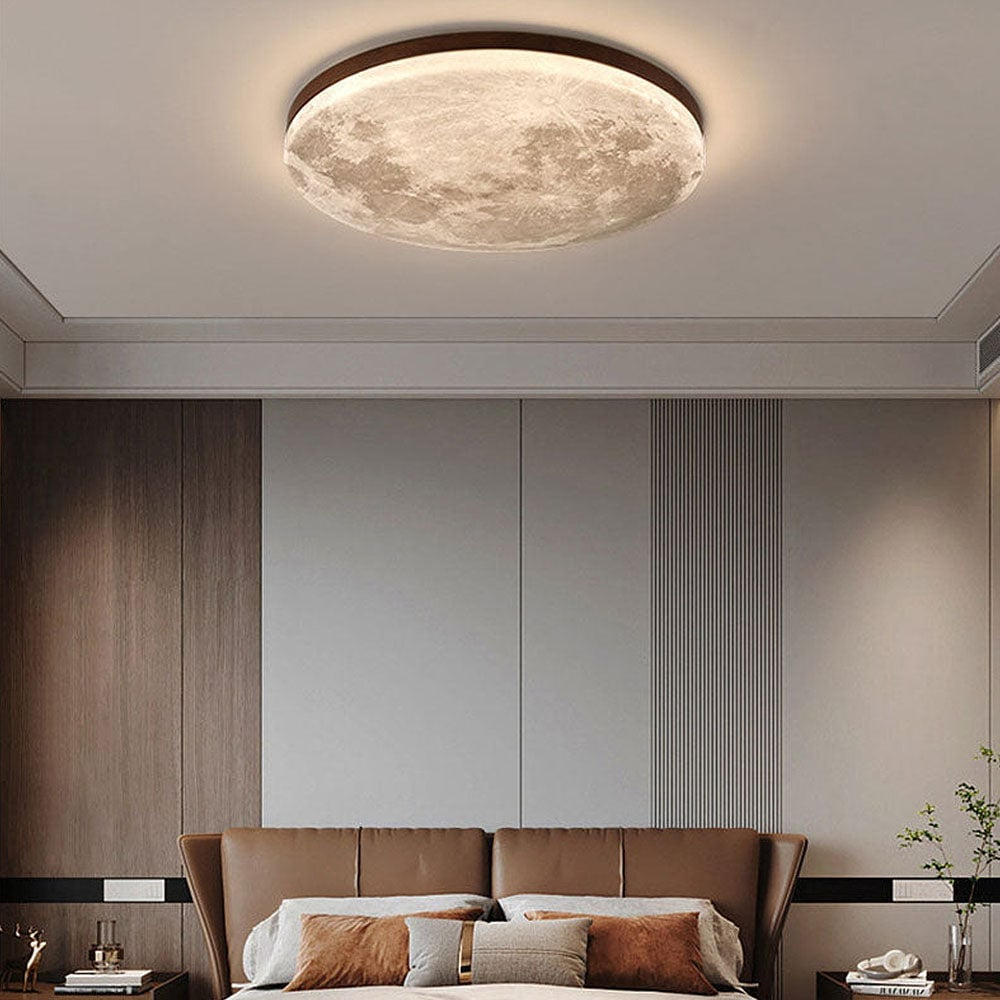 Moon Round Deckenlampe – Elegante Minimalistische LED-Beleuchtung