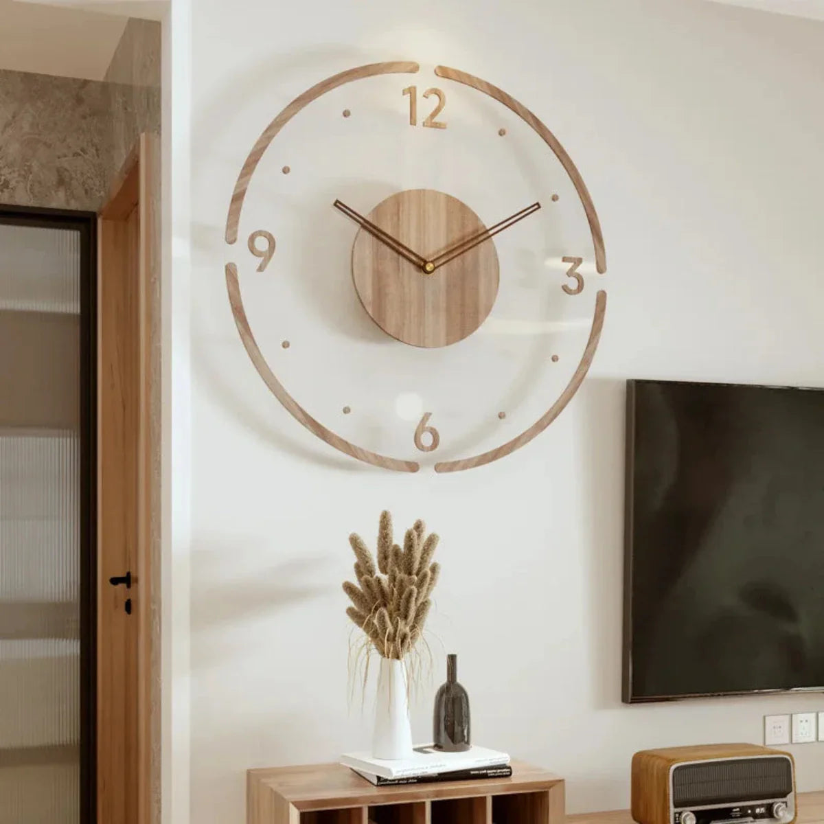 Nordische Glas Wanduhr Yara - Nordisches Design