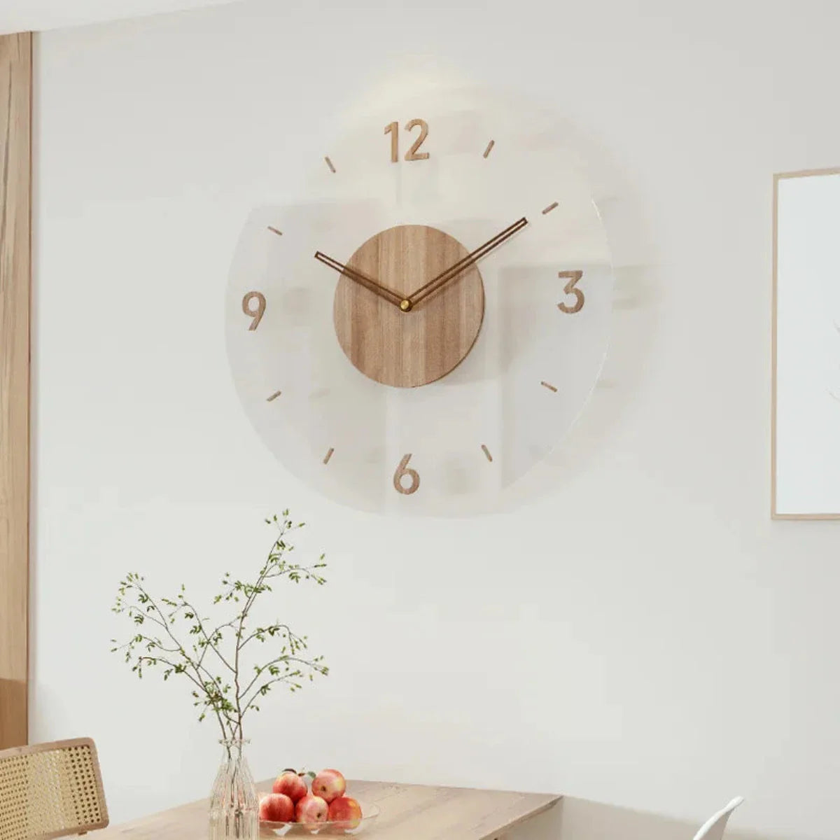 Nordische Glas Wanduhr Yara - Nordisches Design