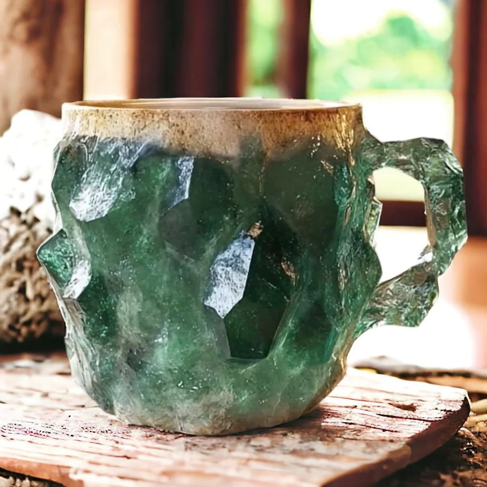 Kristallglas-Kaffeetasse – Einzigartiges Design, langlebig & farbenfroh