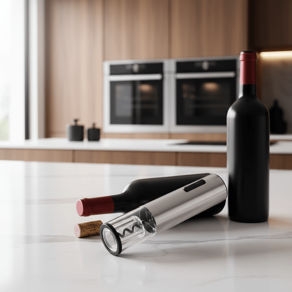 VINOLUX – 4-in-1 Elektrischer Weinöffner für müheloses Öffnen & Servieren