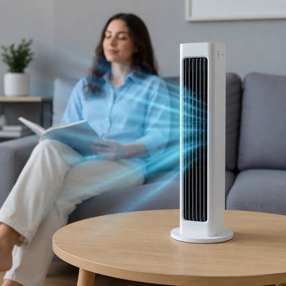 AIRFLOW – Bladloser Turmventilator mit Fernbedienung