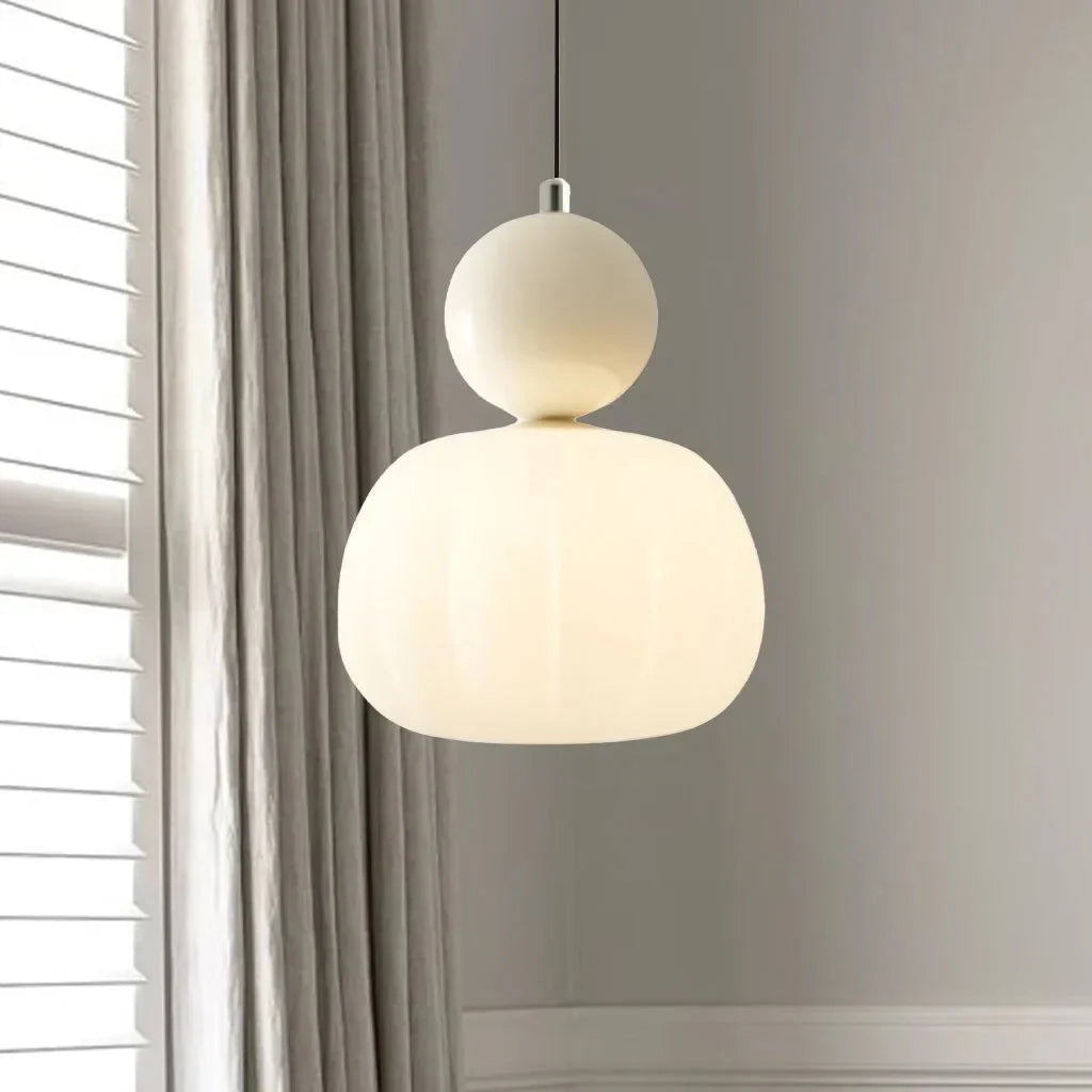 Wabi Sabi Pendelleuchte Creme – Stilvolles Lichtdesign im Retro-Look