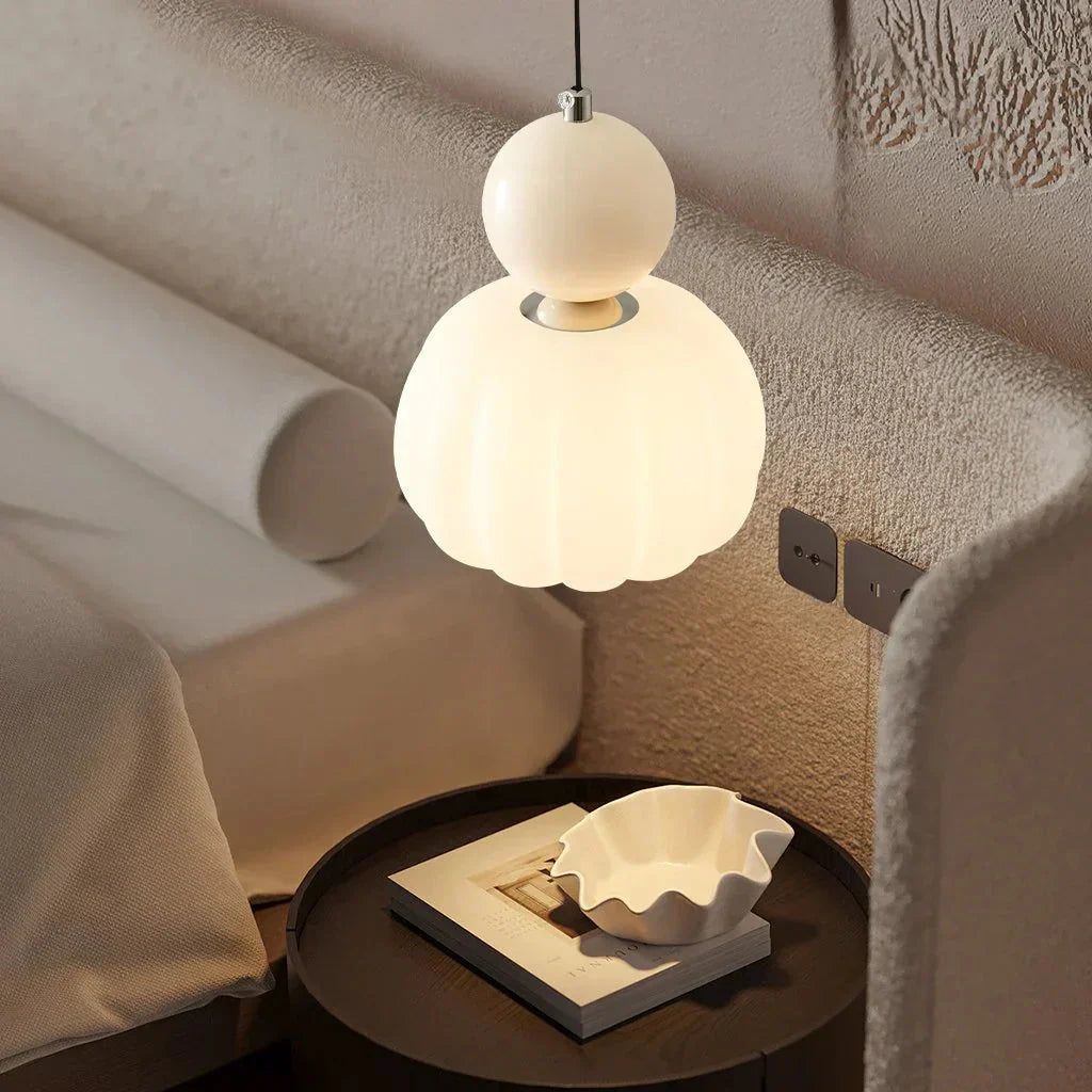 Wabi Sabi Pendelleuchte Creme – Stilvolles Lichtdesign im Retro-Look