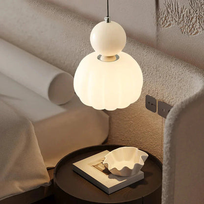 Wabi Sabi Pendelleuchte Creme – Stilvolles Lichtdesign im Retro-Look