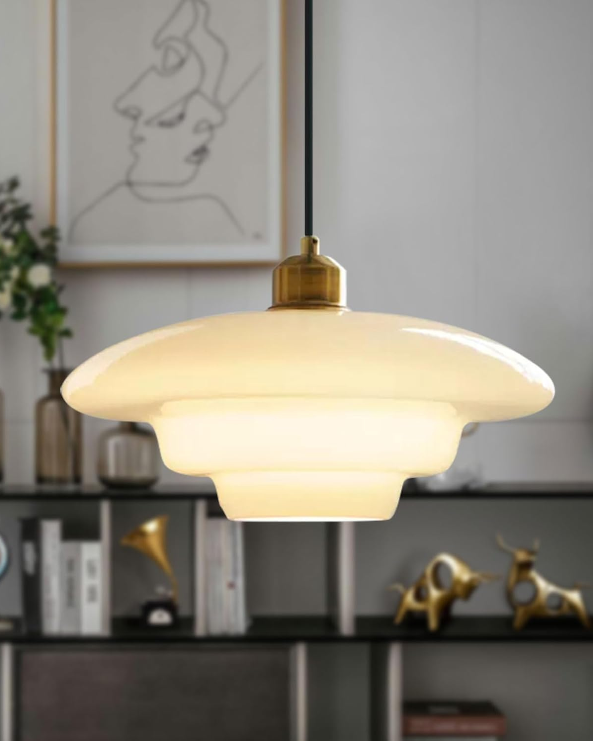 Vintage Pendelleuchte Le Nuage Lumineux – Elegante Hängelampe