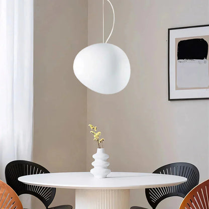 Pendelleuchte Wabi Sabi Kieselstein – Moderne Hängelampe für Esszimmer & Wohnzimmer