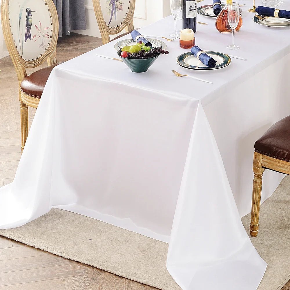 Rechteckige Satin Tischdecke - Gemütlich & Stilvoll