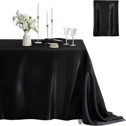 Rechteckige Satin Tischdecke - Gemütlich & Stilvoll
