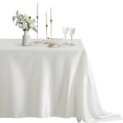 Rechteckige Satin Tischdecke - Gemütlich & Stilvoll