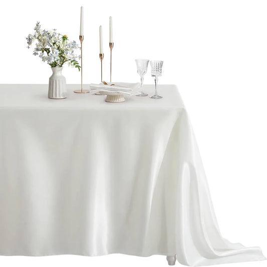 Rechteckige Satin Tischdecke - Gemütlich & Stilvoll