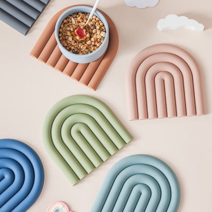 Regenbogen Silikon Untersetzer - Japanische Eleganz