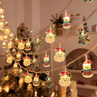 Festora – LED-Weihnachtslichterkette mit Motiven und LED-Beleuchtung