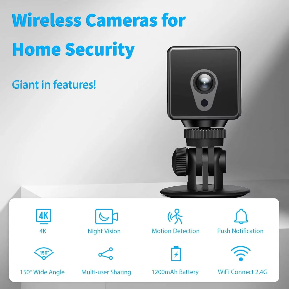 Watchlento – Kabellose 1080P WLAN-Sicherheitskamera mit Nachtsicht