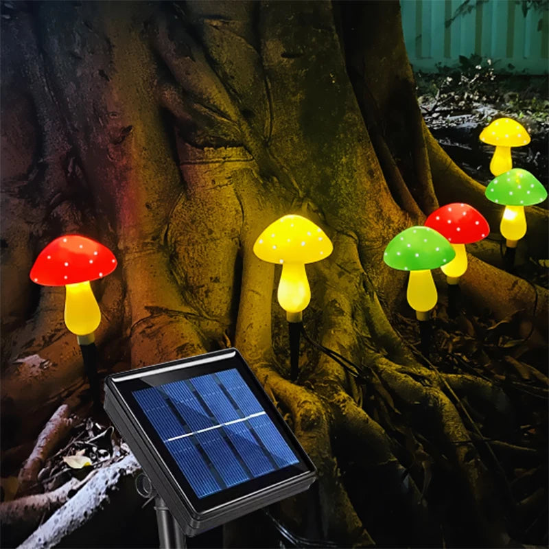 Mushlora – Solarbetriebene Gartenleuchte in Pilzform für dekorative Außenbeleuchtung