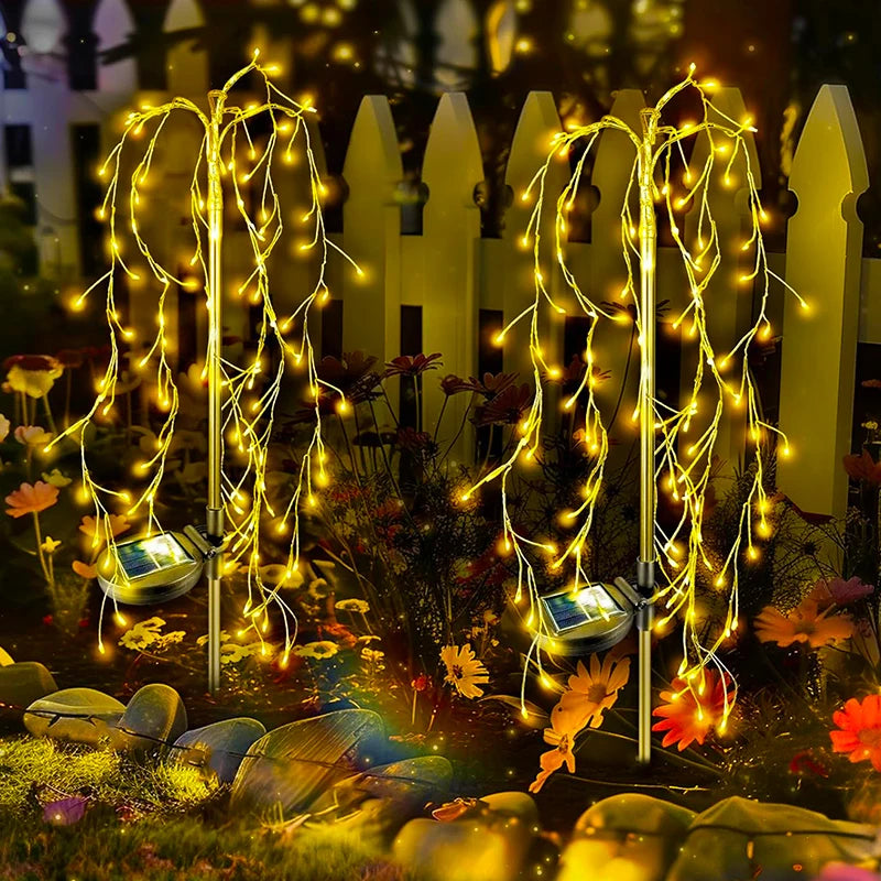 Sunburst – Solar LED Feuerwerk Gartenleuchte mit mehreren Lichtstrahlen