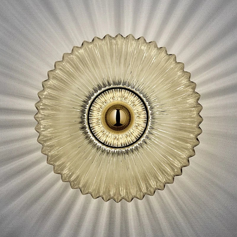 AuraGlas Bauhaus Wandleuchte