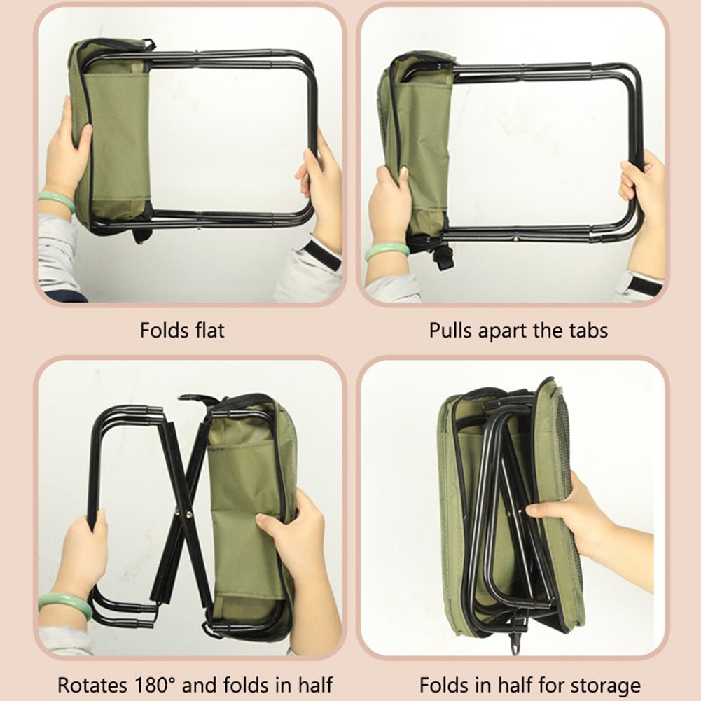 2-IN-1 STUHLTASCHE – Wasserdichter Faltstuhl & Rucksack für Outdoor-Abenteuer