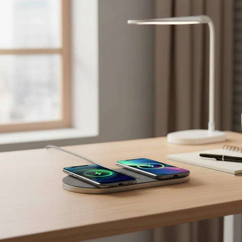 POWERDOCK – 40W Wireless Charging Station für iPhone, AirPods & Samsung