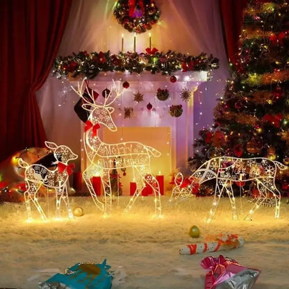 Deerhaven – Beleuchtete Rentierfigur mit integrierter LED für Weihnachtsdekoration