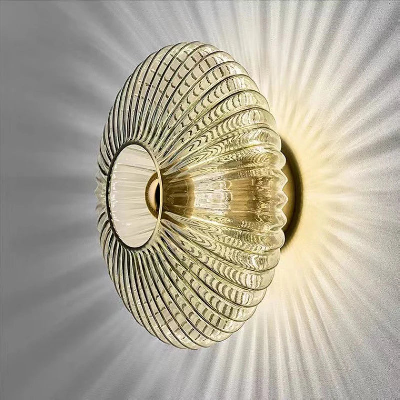 AuraGlas Bauhaus Wandleuchte