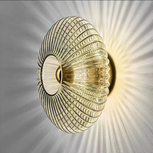 AuraGlas Bauhaus Wandleuchte