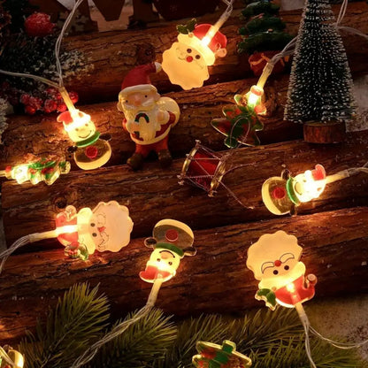 Festora – LED-Weihnachtslichterkette mit Motiven und LED-Beleuchtung