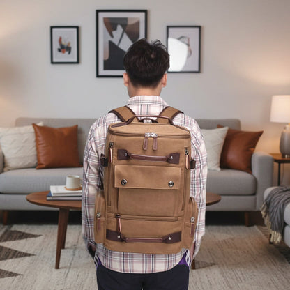 VINTAGECANVAS Rucksack – Stilvoll & Funktional mit Laptopfach für Alltag & Abenteuer