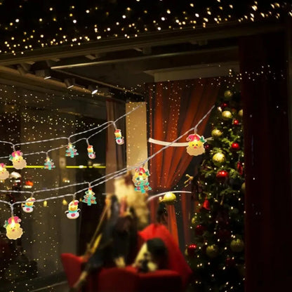 Festora – LED-Weihnachtslichterkette mit Motiven und LED-Beleuchtung