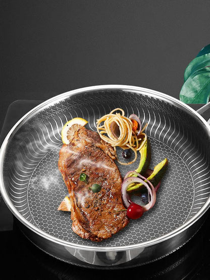 STEELCORE – Edelstahl Bratpfanne für Energiesparendes & Langlebiges Kochen